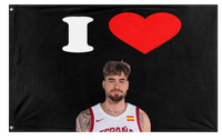 A mockup of the custom flag 'Juancho flag' on a white background