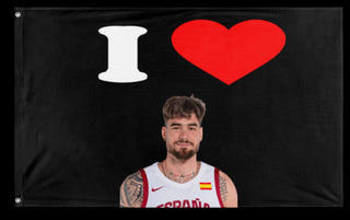 A mockup of the custom flag 'Juancho flag' on a white background