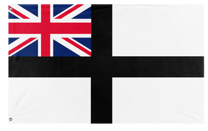 A mockup of the custom flag 'Commonwealth of Zanima flag' on a white background
