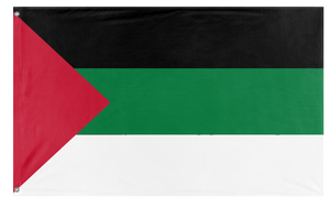 A mockup of the custom flag 'Pan Arab flag' on a white background