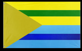 A mockup of the custom flag 'Bonuthen flag' on a white background