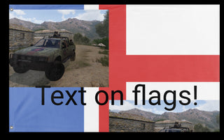 A mockup of the custom flag 'T flag' on a white background