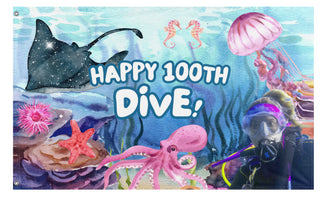 A mockup of the custom flag 'T test  flag' on a white background