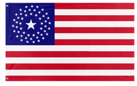 A mockup of the custom flag '52 Star Flag' on a white background