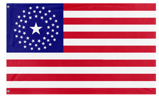 A mockup of the custom flag '52 Star Flag' on a white background