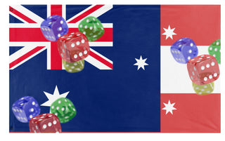 A mockup of the custom flag 'T flag' on a white background