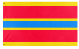A mockup of the custom flag 'Indochina flag' on a white background