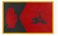 A mockup of the custom flag 'Askivari flag' on a white background