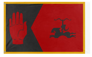 A mockup of the custom flag 'X flag' on a white background