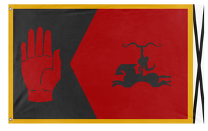 A mockup of the custom flag 'Ashkavari flag' on a white background