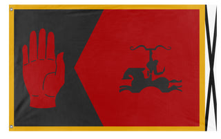 A mockup of the custom flag 'Ashkavari flag' on a white background