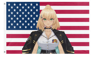 A mockup of the custom flag 'JosieFlags' on a white background