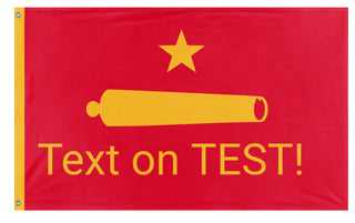 A mockup of the custom flag 'T flag' on a white background