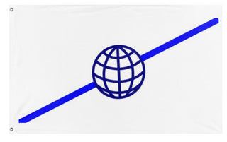 A mockup of the custom flag 'test flag' on a white background