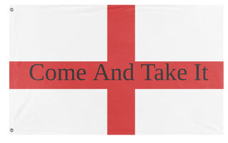 A mockup of the custom flag 'test m1 flag' on a white background