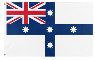 A mockup of the custom flag 'Australian Federation flag' on a white background