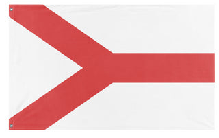 A mockup of the custom flag 'test7 flag' on a white background