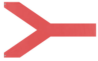 A mockup of the custom flag 'test flag' on a white background