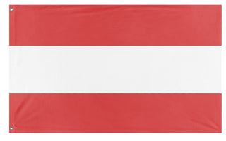 A mockup of the custom flag 'test t1 flag' on a white background