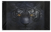 A mockup of the custom flag 'TU-Tiger flag' on a white background