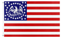 A mockup of the custom flag 'Union Support Flag' on a white background