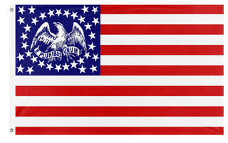 A mockup of the custom flag 'Union Support Flag' on a white background