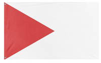 A mockup of the custom flag 'T12 flag' on a white background