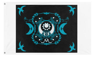 A mockup of the custom flag 'TS flag' on a white background