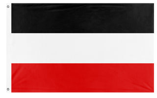 A mockup of the custom flag 'German Flag' on a white background