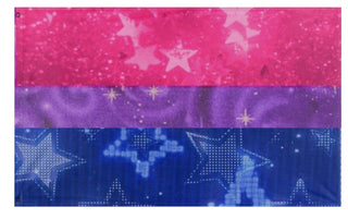 A mockup of the custom flag 'Bistar flag' on a white background