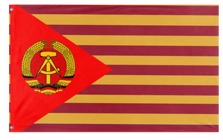 A mockup of the custom flag 'mobao germany flag' on a white background