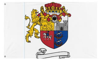 A mockup of the custom flag 'h flag' on a white background