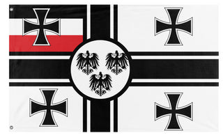 A mockup of the custom flag 'Saint saul german empire  flag' on a white background