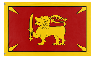 A mockup of the custom flag 'Flag of Kingdom of Kandy' on a white background