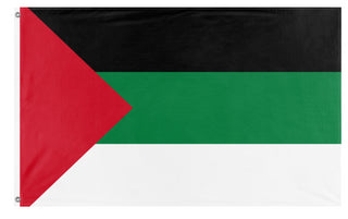 A mockup of the custom flag 'Pan Arab flag' on a white background