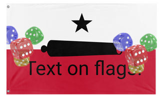 A mockup of the custom flag 'T flag' on a white background