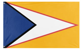 A mockup of the custom flag 'MIUE flag' on a white background