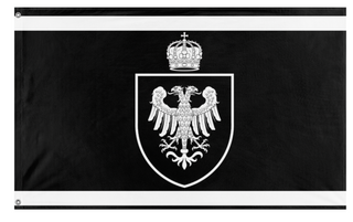 A mockup of the custom flag 'Andrews 2 flag' on a white background