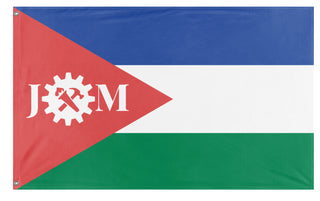 A mockup of the custom flag 'My cool dad's flag' on a white background