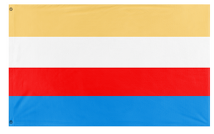 A mockup of the custom flag 'gdafsk flag' on a white background
