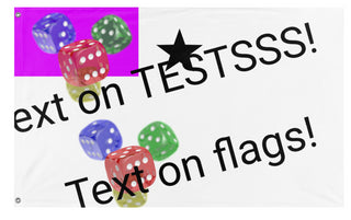 A mockup of the custom flag 'T flag' on a white background