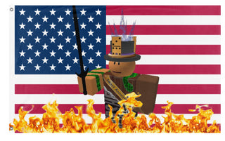 A mockup of the custom flag 'Minish flag' on a white background