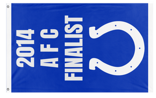 A mockup of the custom flag 'The Banner flag' on a white background