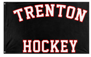 A mockup of the custom flag 'Trenton  flag' on a white background