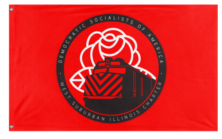 A mockup of the custom flag 'WSILDSA flag' on a white background