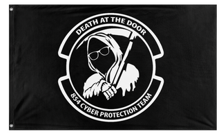 A mockup of the custom flag '854 CPT flag' on a white background