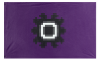 A mockup of the custom flag 'easthelm flag' on a white background