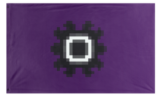 A mockup of the custom flag 'easthelm flag' on a white background