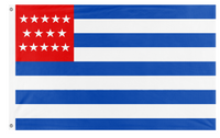 A mockup of the custom flag 'El Salvador 1873-1912 flag' on a white background