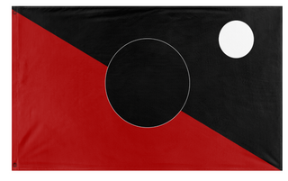 A mockup of the custom flag 'The Nexus Union flag' on a white background